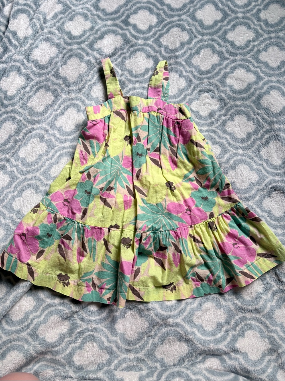 Baby Gap Floral Sundress in Lime, Teal & Pink Size 3T